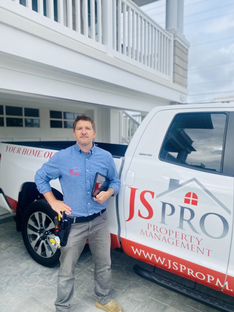 Charlie Berezansky of JS Pro Property Management at a LBI Home